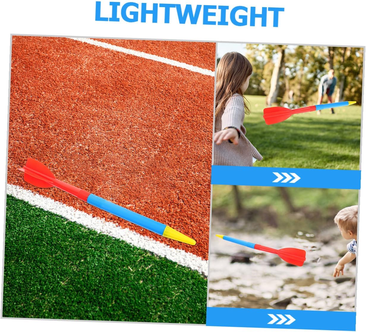 STOBAZA 2Pcs Training Javelin Soft Plastic Throwing Props Athletics Practice Supply for School Sports Fitness Equipment Safe for Boys