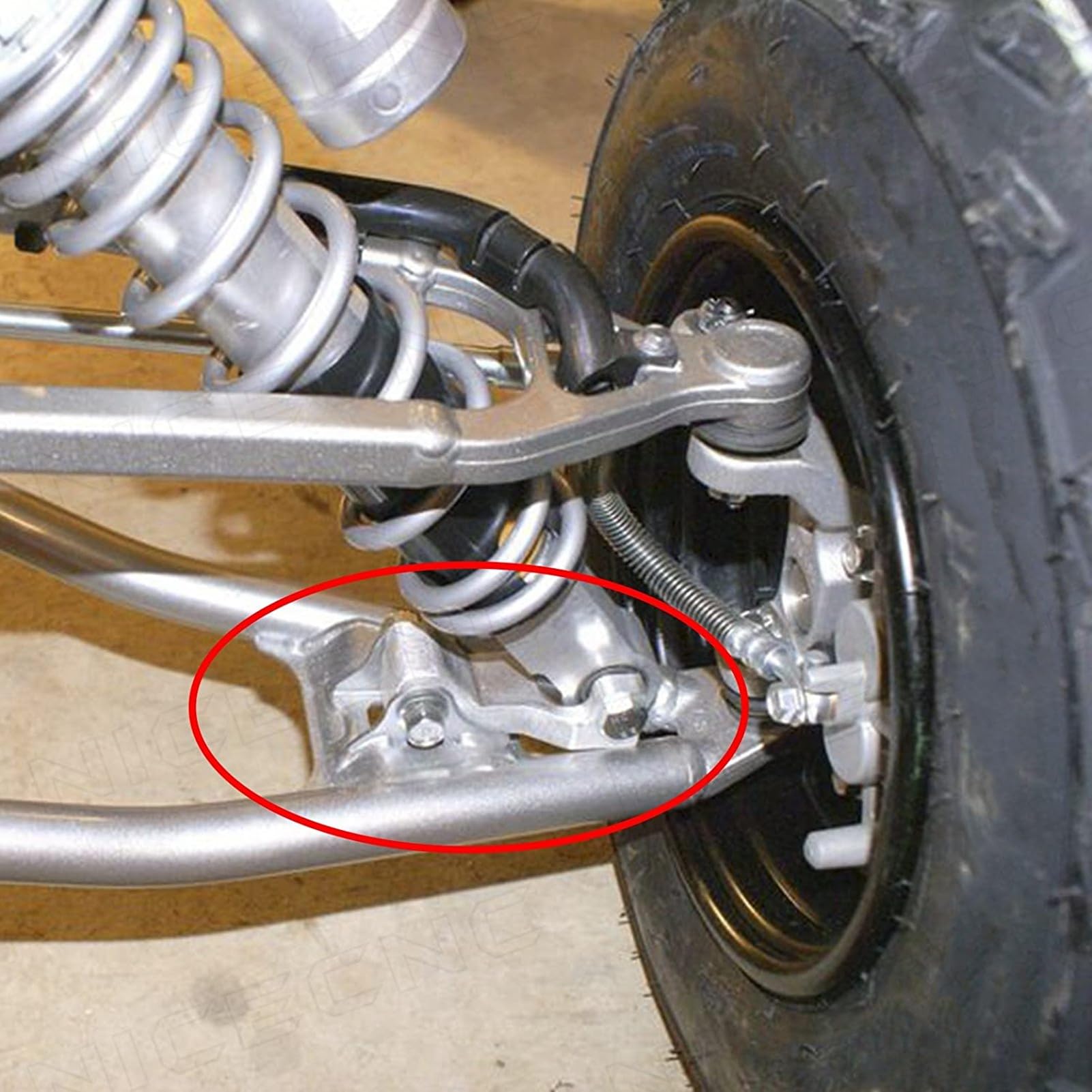 Kit de descenso delantero de motocicleta para 350 660R ATV Kit de soporte de bloque de descenso delantero (BX101822-2)