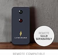 Vista 7 de Luminara - Vela LED sin llama con purpurina plateada brillante, árbol del norte, llama parpadeante en movimiento, pilar (3.3" x 4.3")