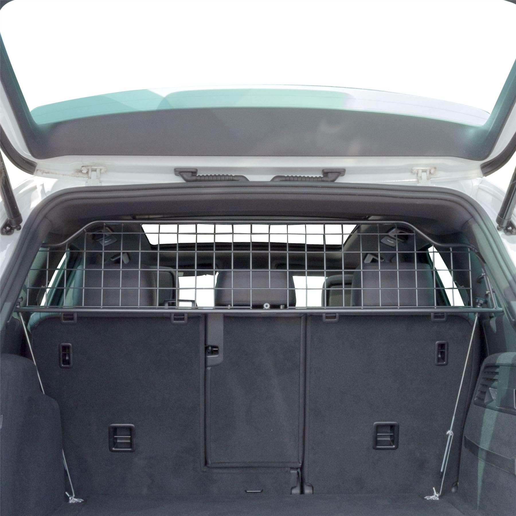 Travall Dog Guard Compatible with Volkswagen Touareg SUV, SUV Estate (2010-2018) Vehicle Specific Trunk Guard Tailored Fit Luggage Barrier Load Separator Heavy Duty Powder Coated Steel Pet Barrier