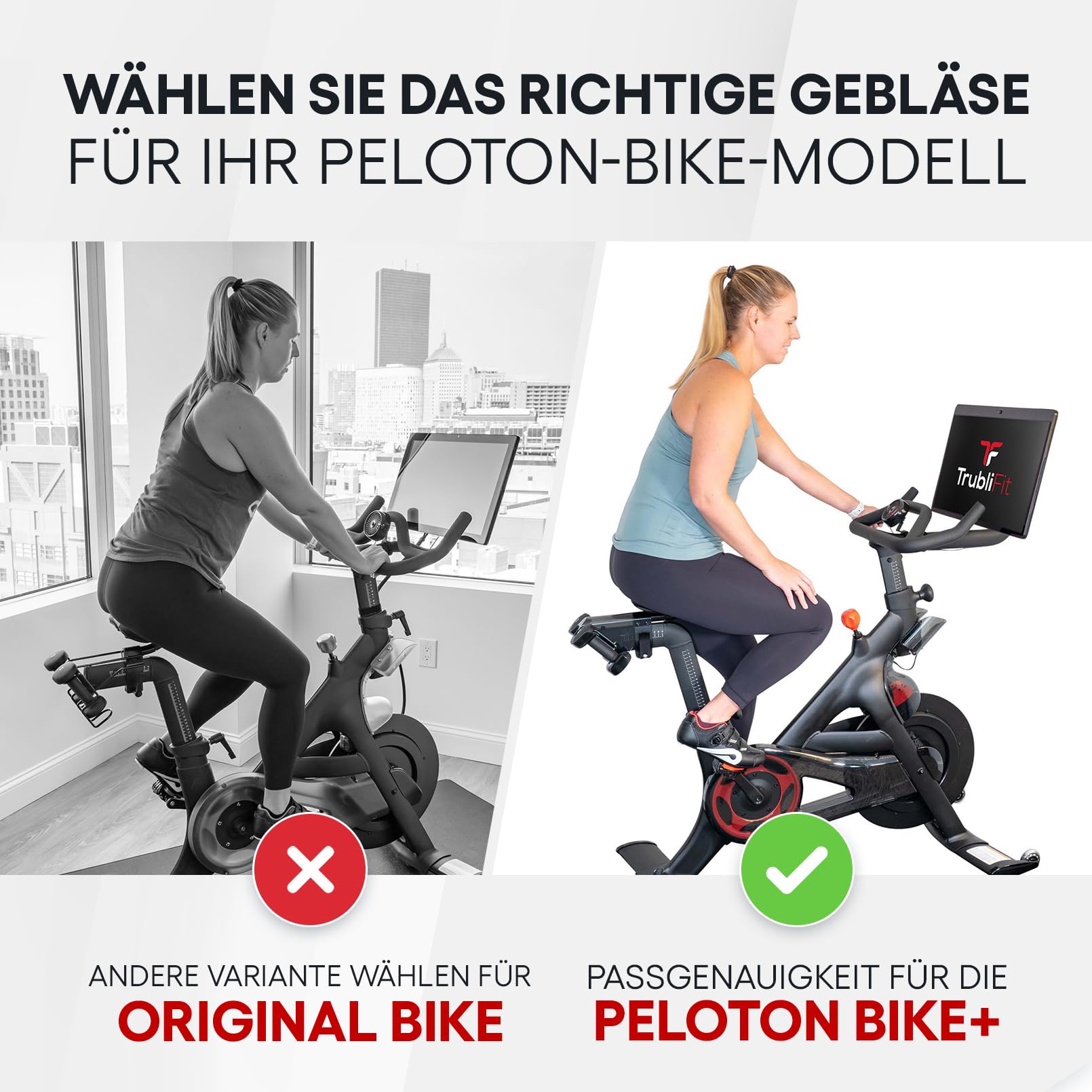 TrubliFit Ventilator für Peloton Bike & Peloton Laufband – Zubehör für Peloton – Passend für Original Bike, Bike+ oder Tread – Keine Batterien oder Aufladen erforderlich
