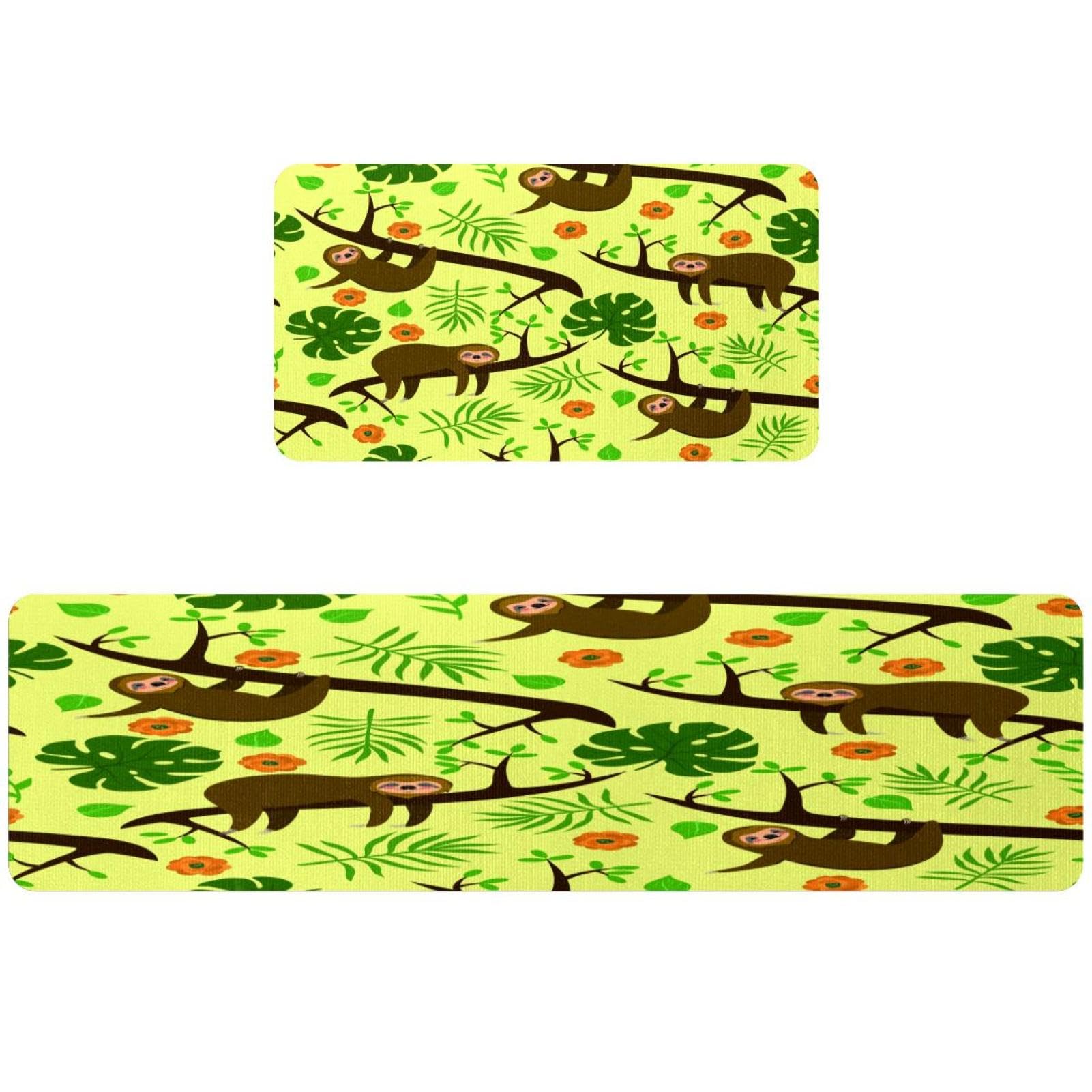 Alfombra de pasillo de perezoso ideal para dar vida a su cocina y colada