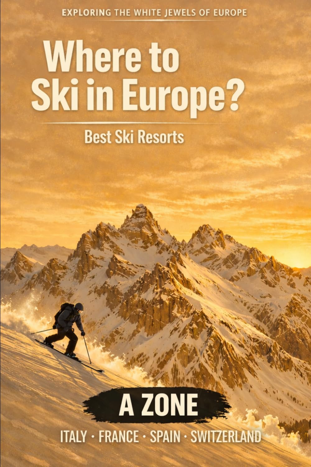 Where to ski in Europe?: Zone A - Italy, France, Spain and Switzerland (Exploring Europe`s white jewels)
