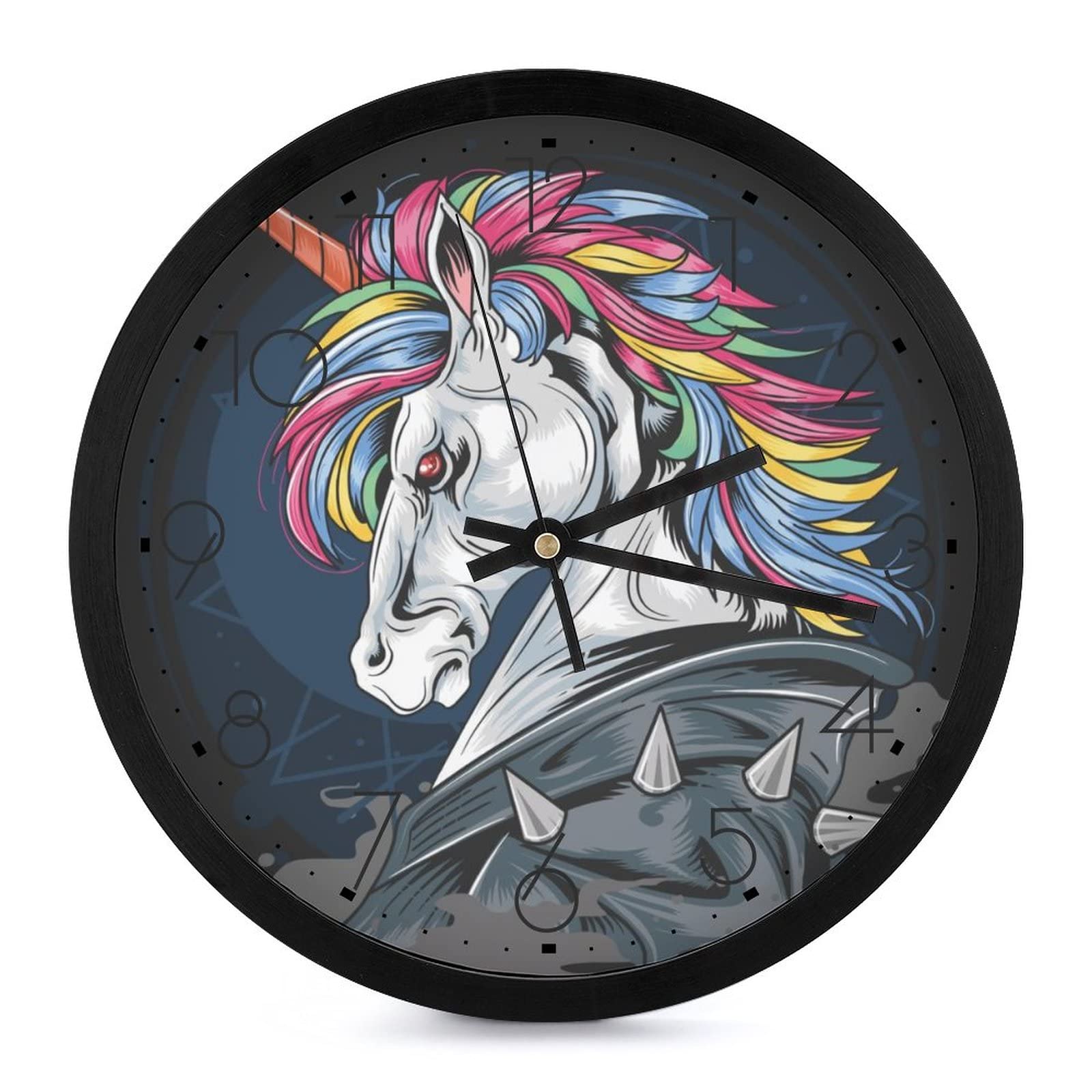 Horloge licorne en colère silencieuse pour éliminer le tic-tac à l'école