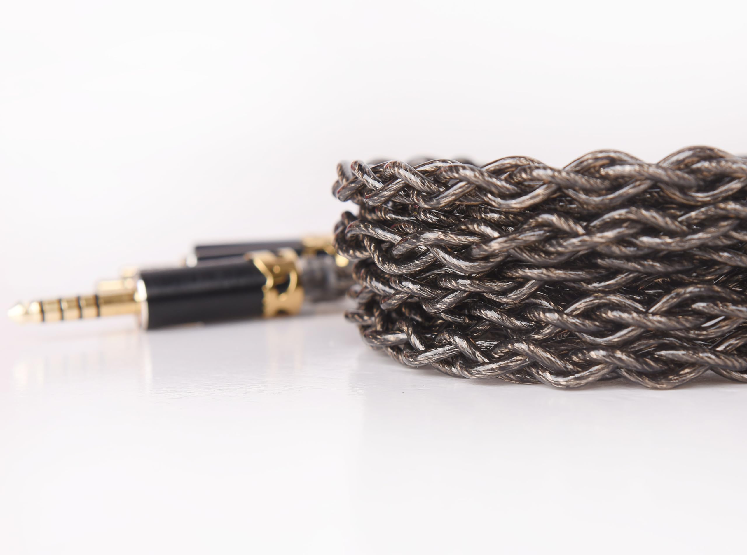 Amazon | 【JSHiFi-金烏】2pin3.5mmリケーブル 8N単結晶銅銀メッキ＋希