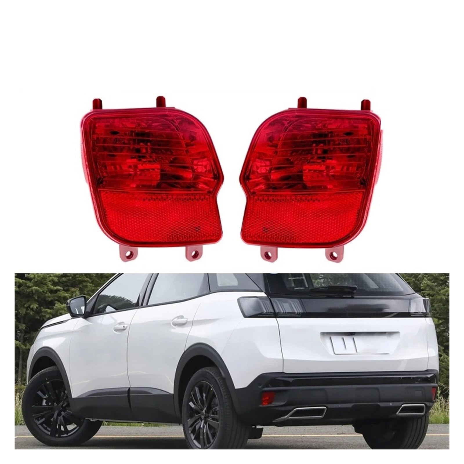 Infiniti YL00528880 YL00528980 Paraurti posteriore Riflettore Lampada Luce freno Lampada stop freno per Peugeot 3008 4008 P84 Per Citroen C5 Per Aircross(Left Side)