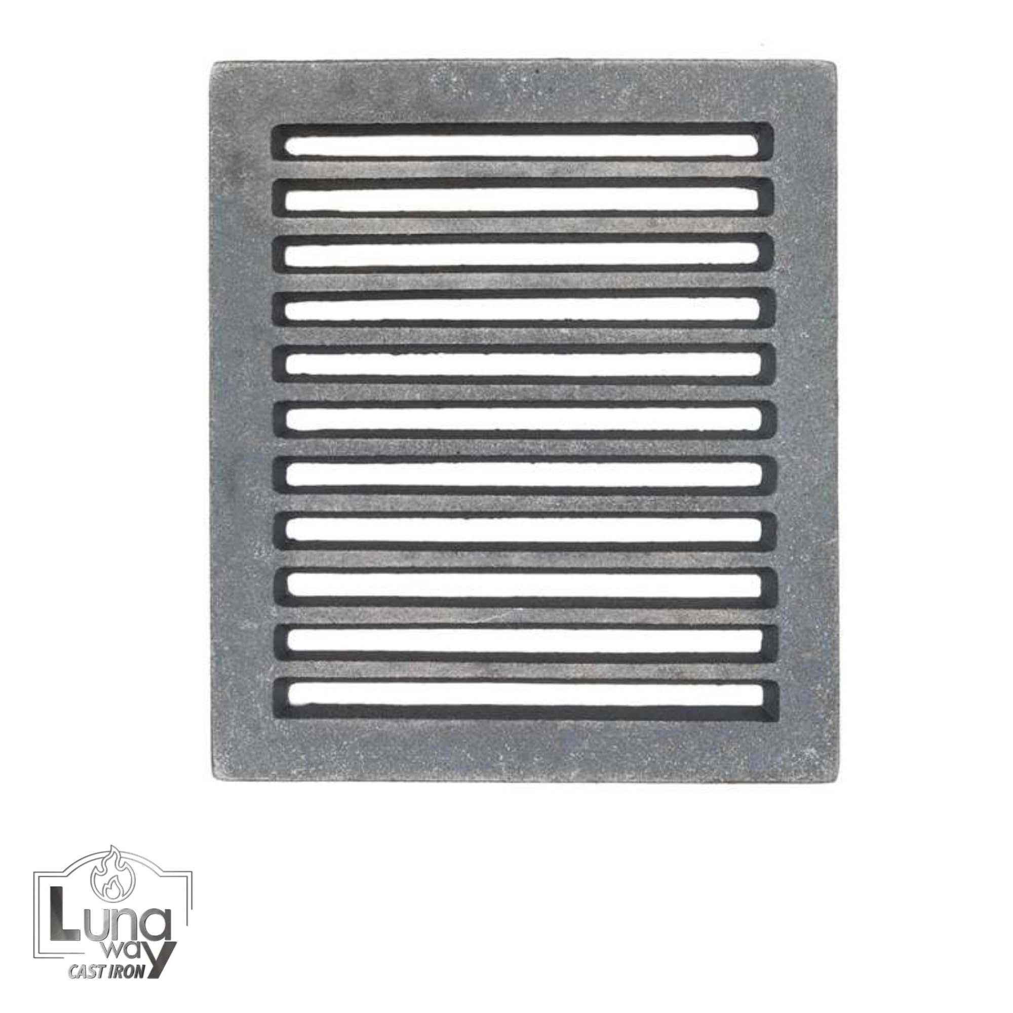 Lunaway żeliwny ruszt do zbierania popiołu, wymiary 22,5 x 25,5 cm, grubość 1,2 cm