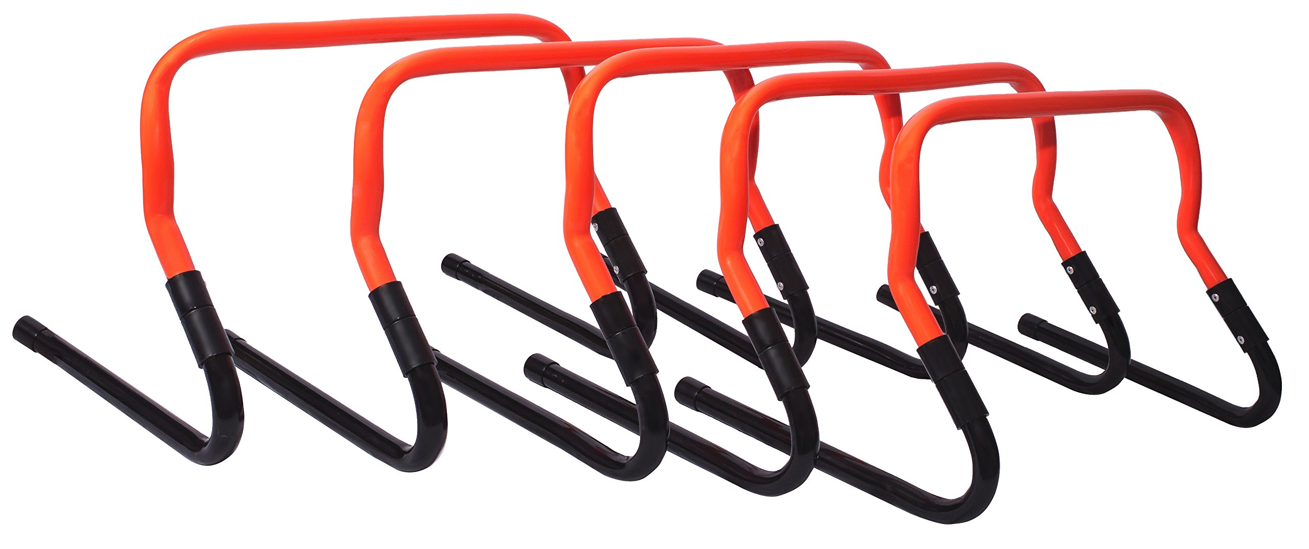 Trademark Innovations Set of 5 Adjustable Speed Training Hurdles