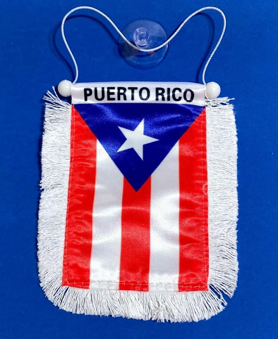 Puerto Rico Flag for car rearview mirror accessories decoration Collection Boricua Puerto Rican Decoration accessories - Add Vibrant Pride to Cars,