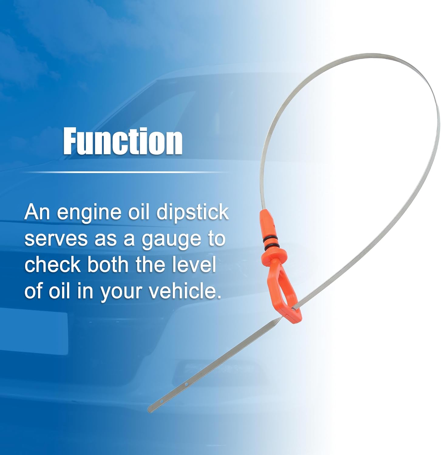 X AUTOHAUX 1 Pcs Engine Oil Dipstick Engine Oil Fluid Level Dipstick for Honda Civic DX EX EX Special Edition No.15650-PLM-004