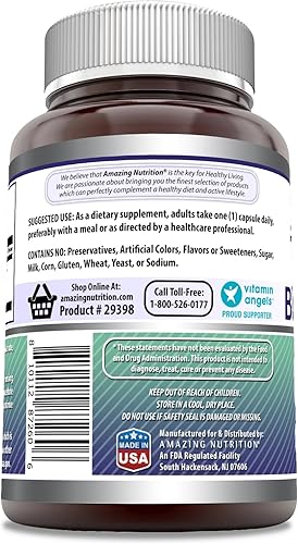 Miniatura 3 de Amazing Formulas Suplemento de cohosh negro, 750 mg por porción, 300 cápsulas, sin OMG, sin gluten, fabricado en Estados Unidos