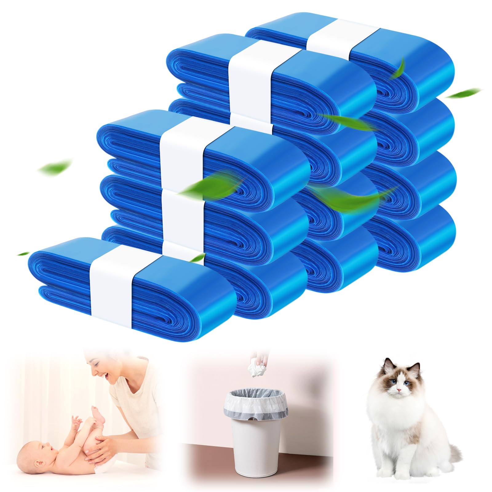 12 Stück Windeleimer Nachfüllkassetten - Kompatibel Mit Tommee Tippee, Munchkin & Angelcare