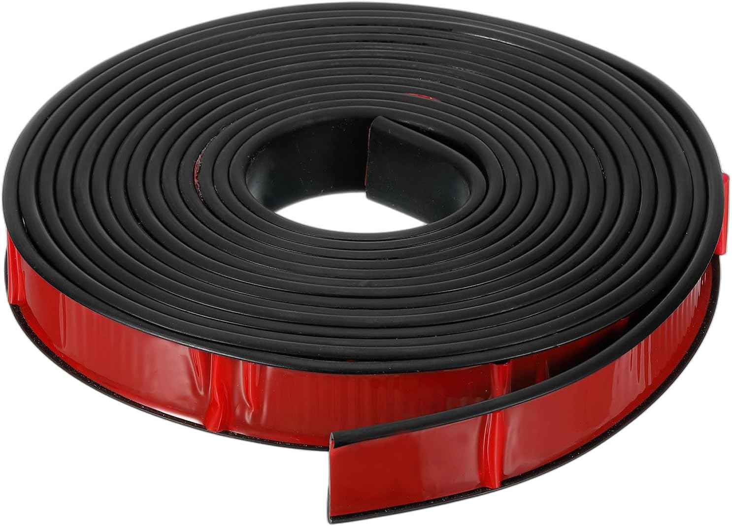 uxcell U-Shape Edge Banding, 16.4ft Self-Adhesive U Channel Edge Protector TPE Flexible Furniture Edge Protector Veneer Edging Trim for Cabinet Table Shelves (12mm, Black)