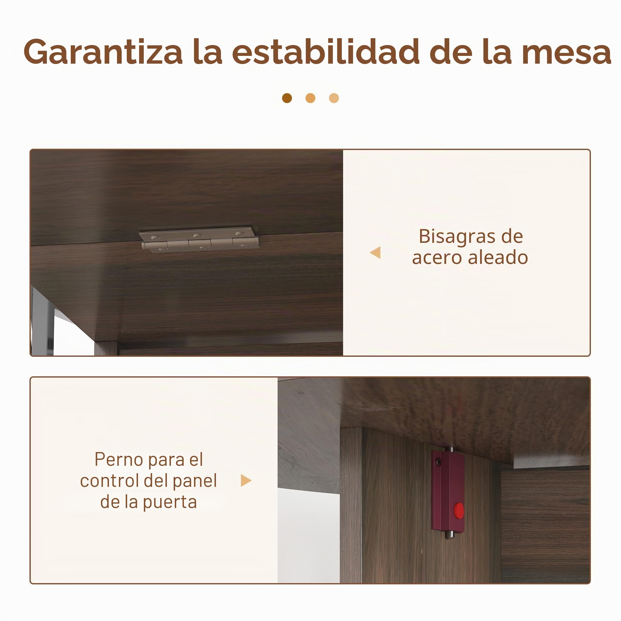 HOMCOM Mesa ahorra espacio de madera con 2 solapas ovaladas, mesa plegable para comedor y cocina, 163 x 80 x 75 cm, marrón