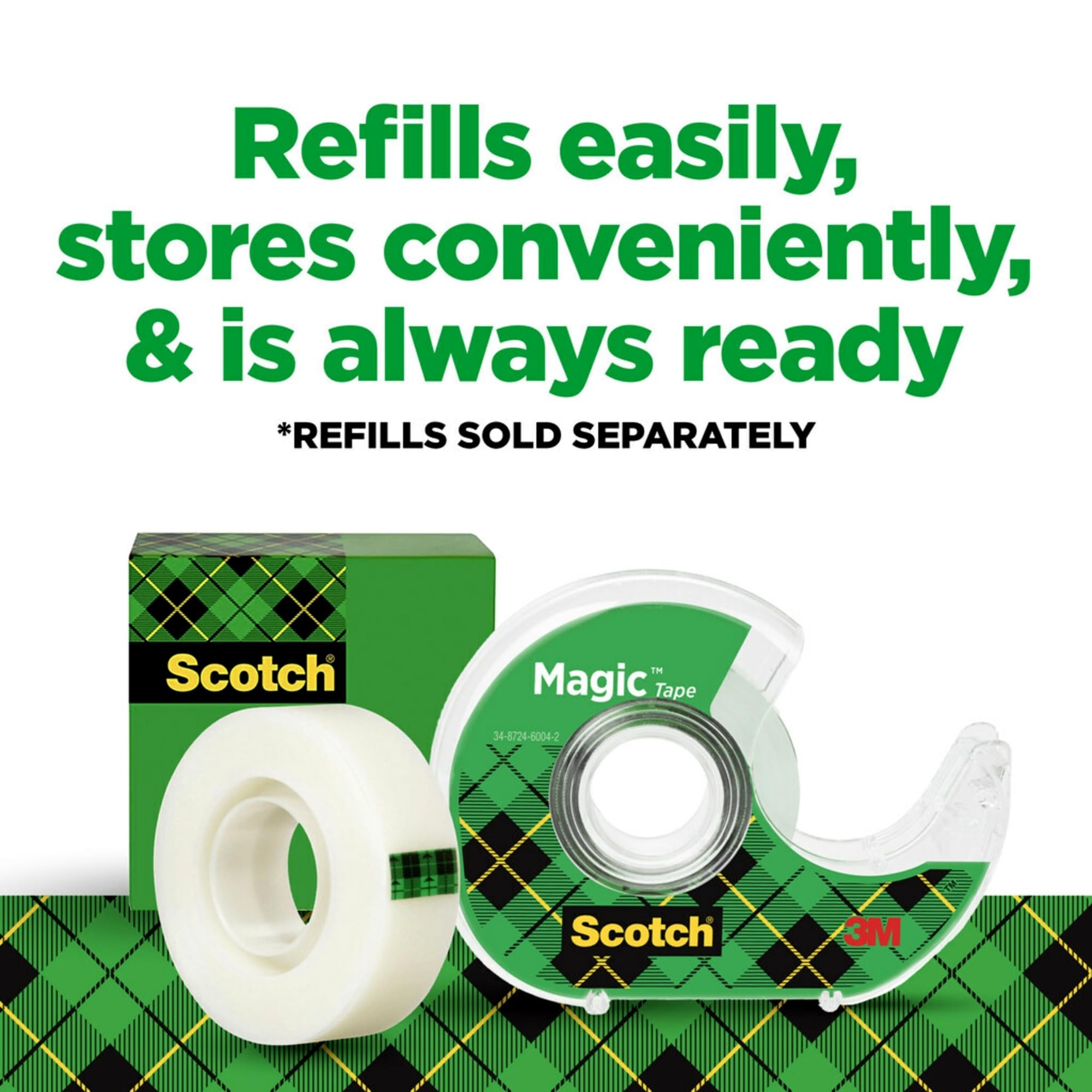 Scotch® Magic™ Klebebandabroller, 1,9 x 2,159 cm, 4 Rollen