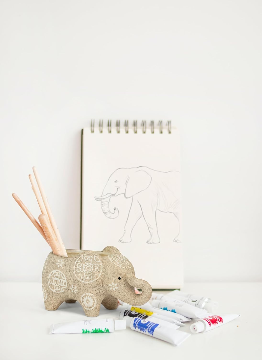 Abbott Collection Elephant Shaped Planter-6.5" L