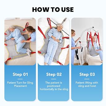 Electric Patient Lift with Commode Sling, 500 lbs Capacity, Battery-Powered Hydraulic Lift for Home and Hospital Use, Low Base Design, Includes U-Sling for Easy Patient Transfer