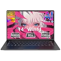 Pc Portatile 14 Pollici Win11 Notebook Celeron N5095 Upto 2,9 GHz Laptop 8GB RAM 256GB