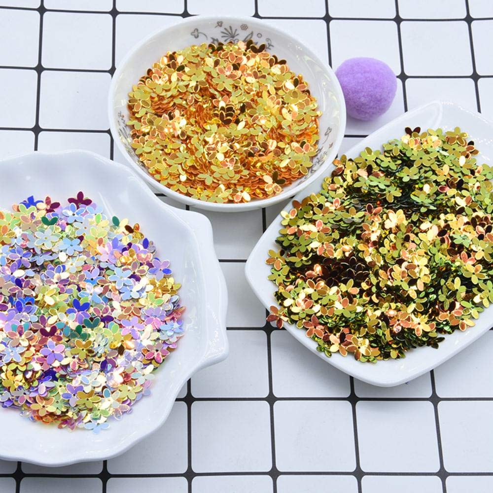 10 mm glitter voor bekers met vijf vingers, bloemen, voor naaien