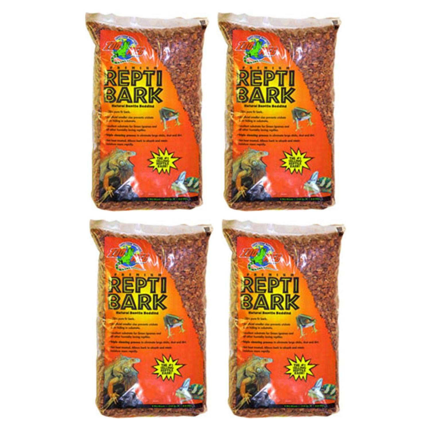 4-PACK Reptile Bark Fir Bedding, 4 Quarts