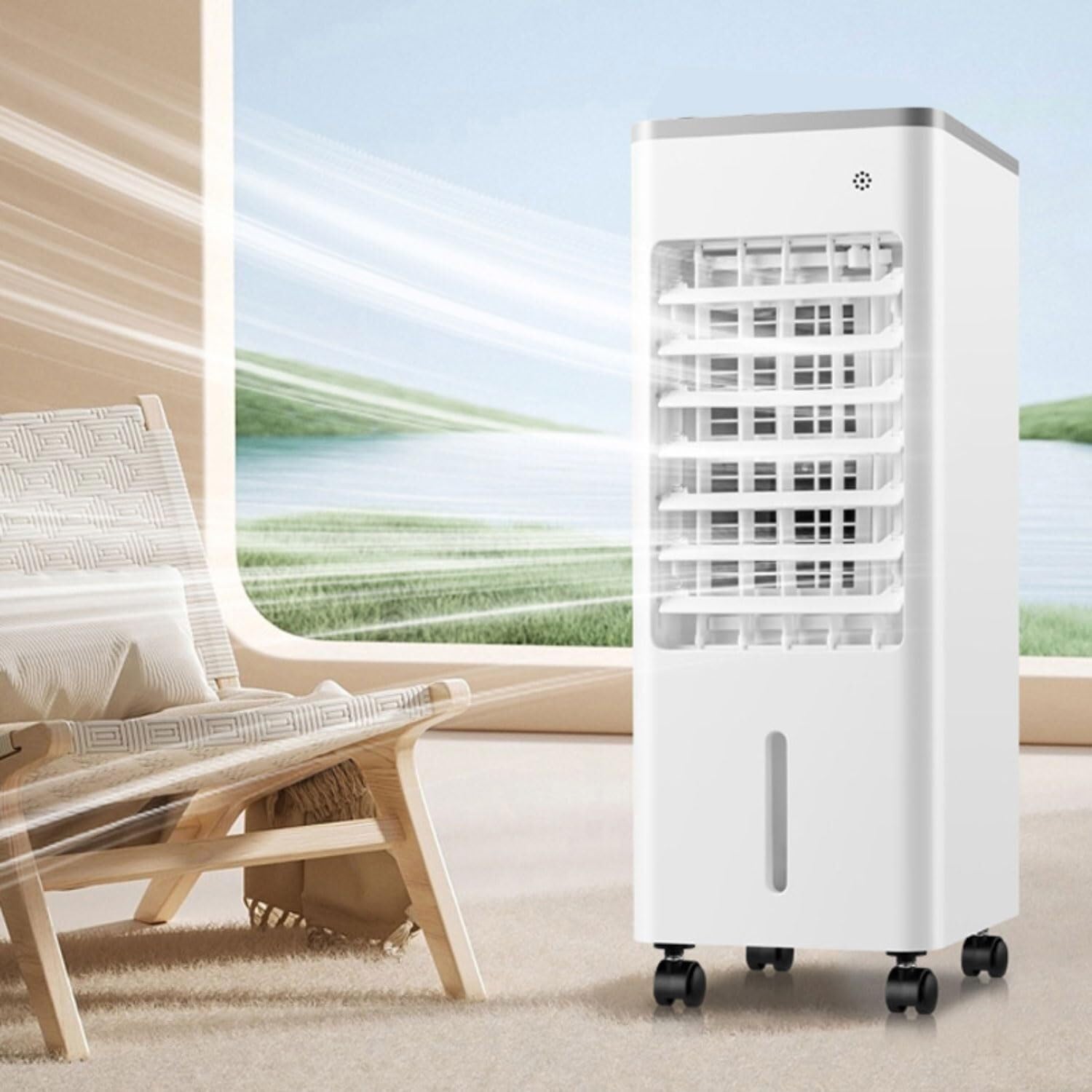9L Portable Evaporative Air Cooler, Fan and Purifier without Window