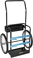 Klutch Hi-Axle Welding Cylinder Cart - 220 lb Capacity, 20in Pneumatic Wheels, Dual Gas Tank Mounts for Rough Terrain
