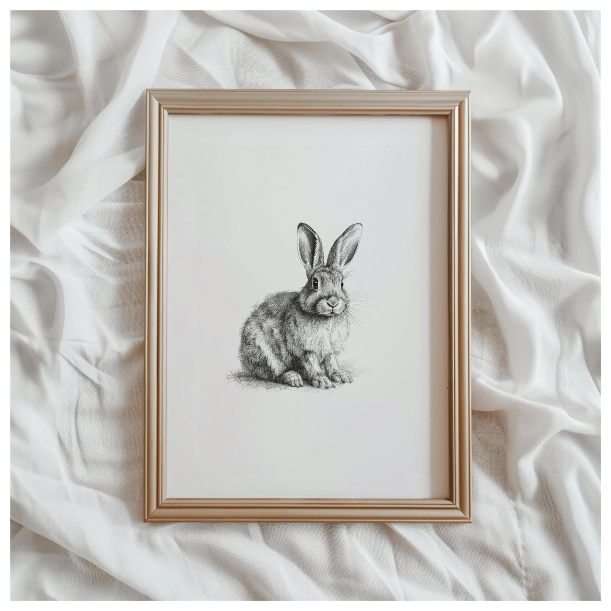 Oeuvre numérique animaux toile affiche nordique avec impression haute définition 30x40