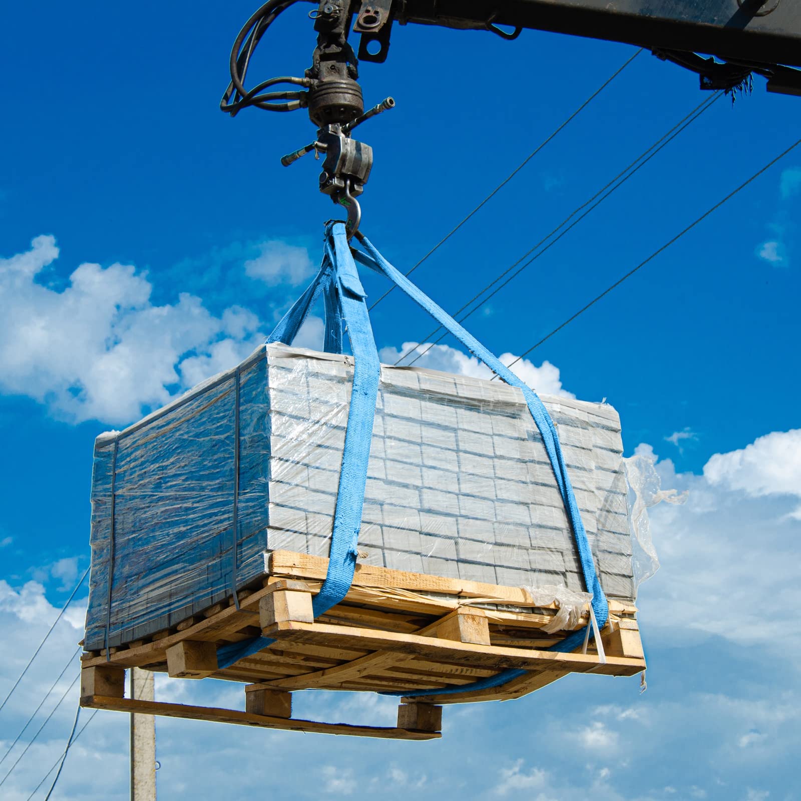 Cinghia Di Carico Da 3 Tonnellate | Lunghezza 1m, Blu | Poliestere Con Occhielli Rinforzati - Foto 13