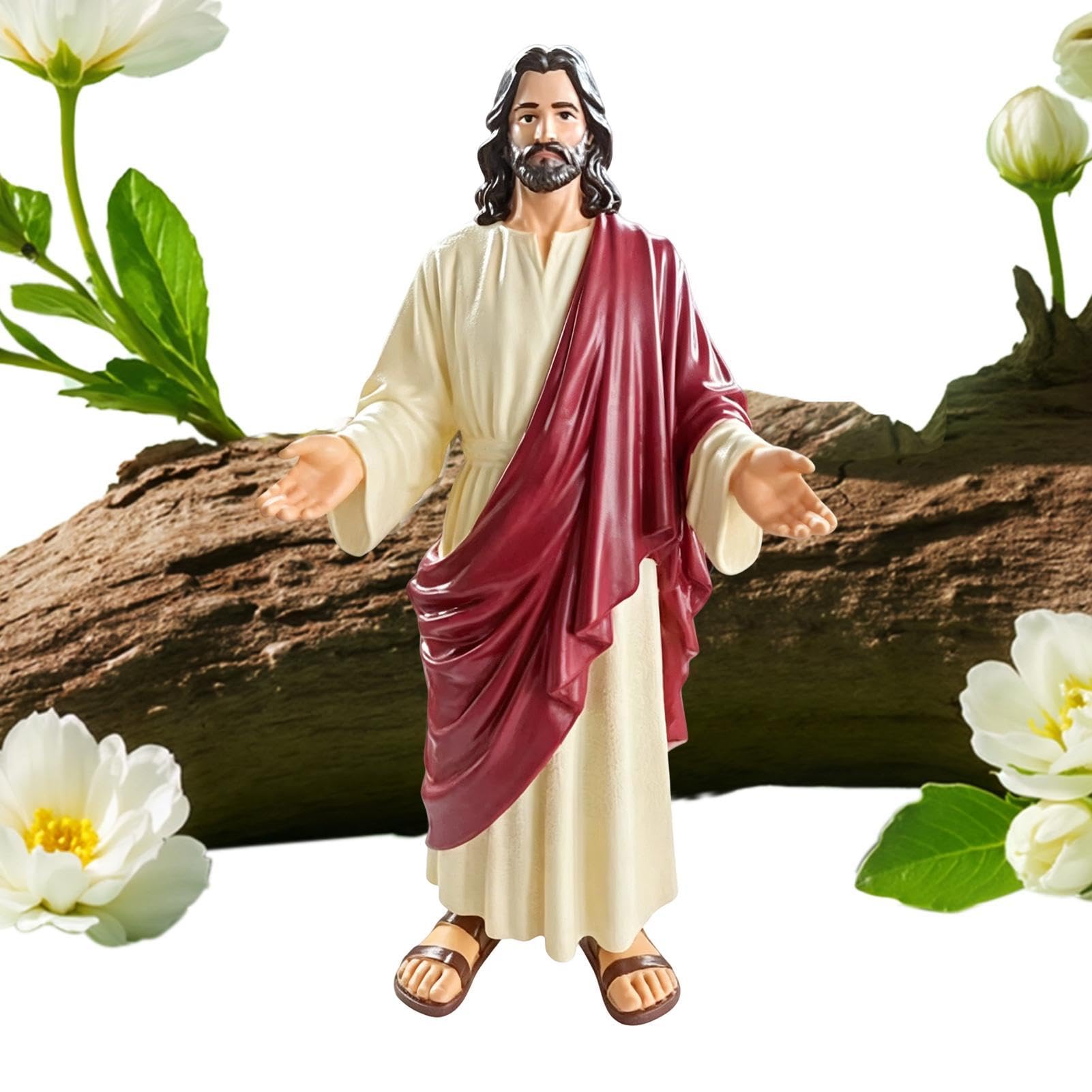 Figurine de Jésus-Christ et statue sainte pour décoration de maison