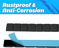 Vista 2 de EASYBERG Pesos adhesivos negros de 1/4 oz para ruedas, pesos de neumáticos para automóviles, camiones, SUV, motocicletas, automóviles a control