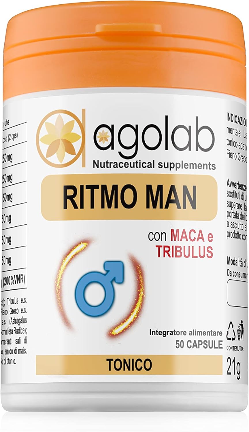 RITMOMAN Uomo Maca Peruviana Integratore Energizzante Alto Dosato con