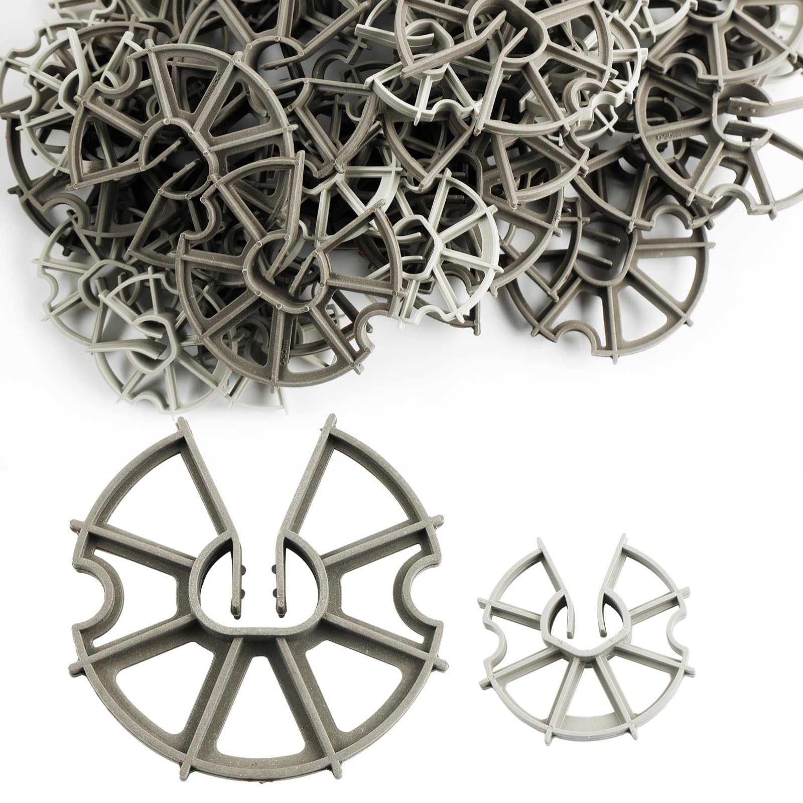 Cuñas de Refuerzo 60mm-85mm, Espaciador de Refuerzo Vertical, Estrella, 50 Piezas