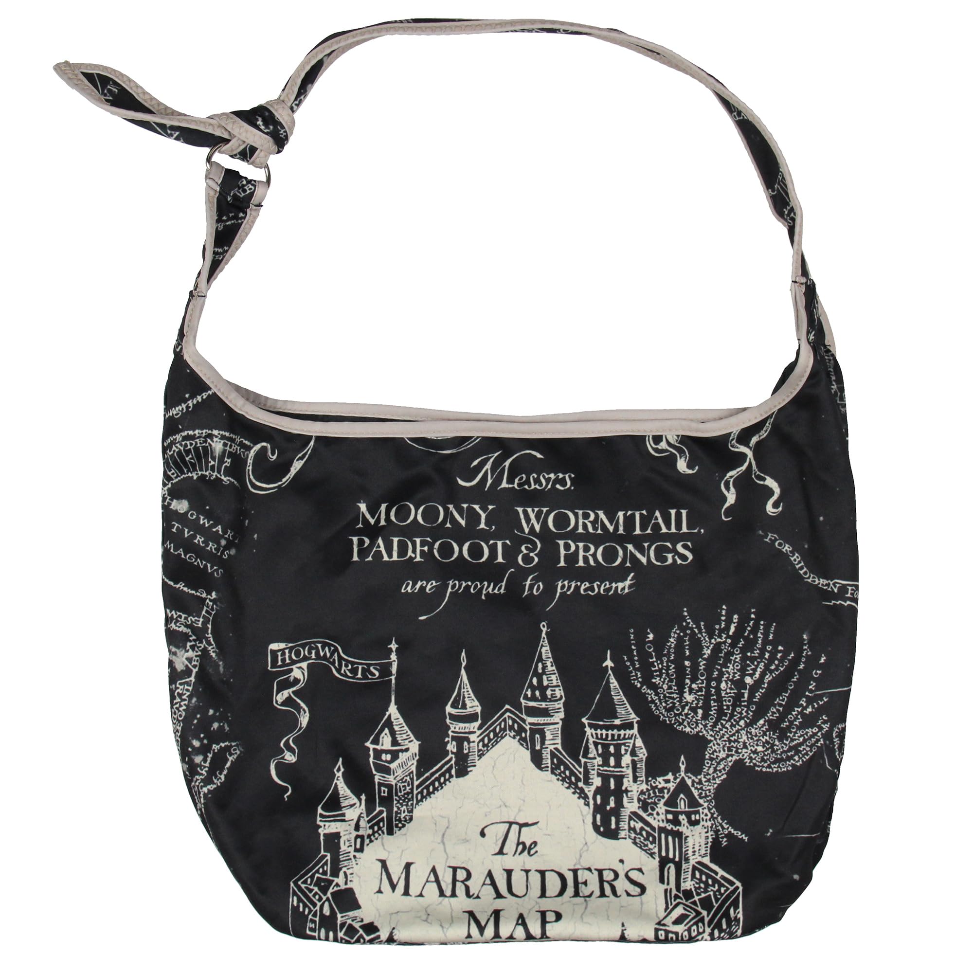 Harry Potter The Marauder's Map Hogwarts Shoulder Crossbody Purse Hobo Bag Adjustable Strap