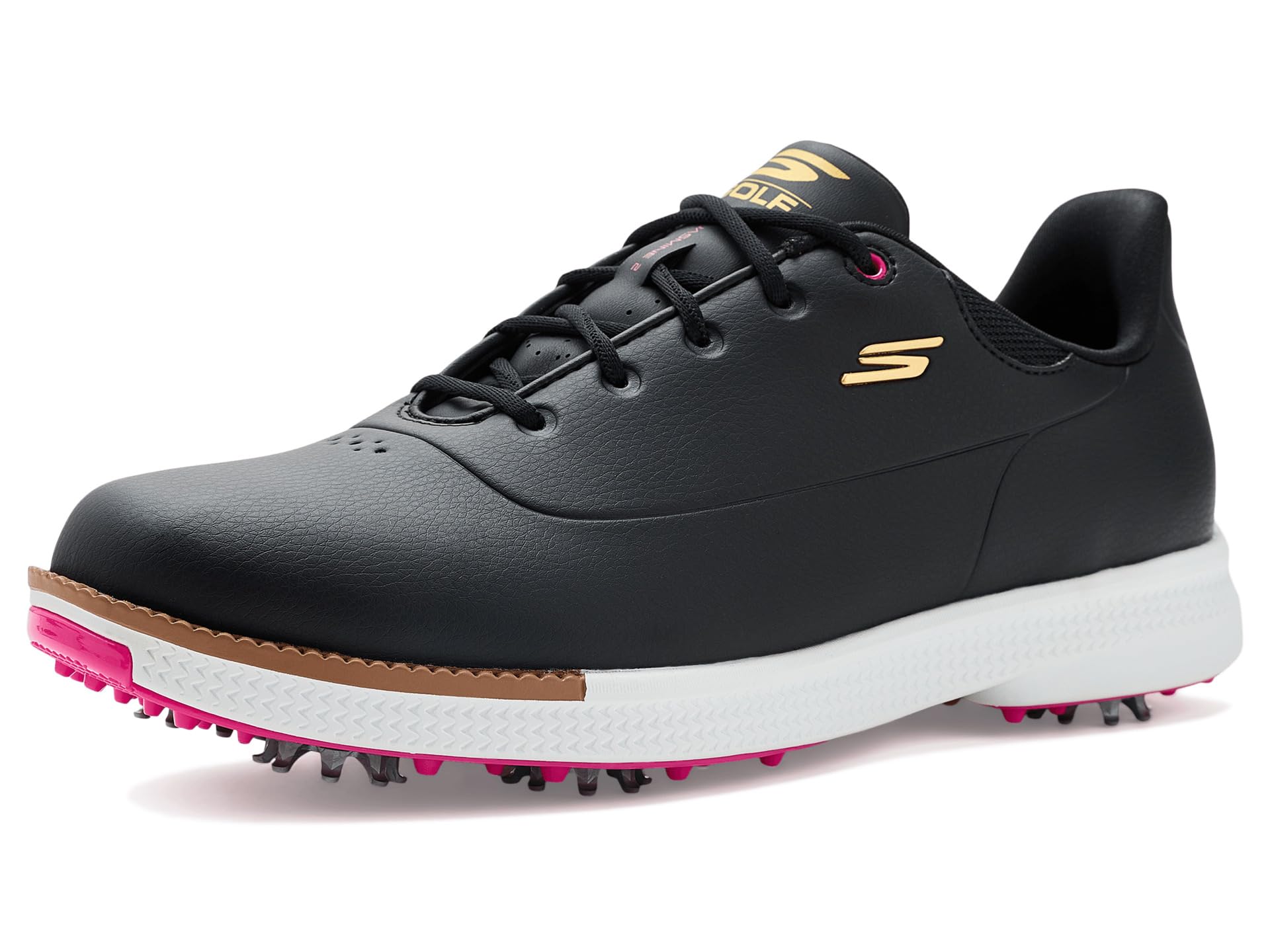 Skechers Women's Go Golf Jasmine 2 Trainers, Black Pink, 4.5 UK