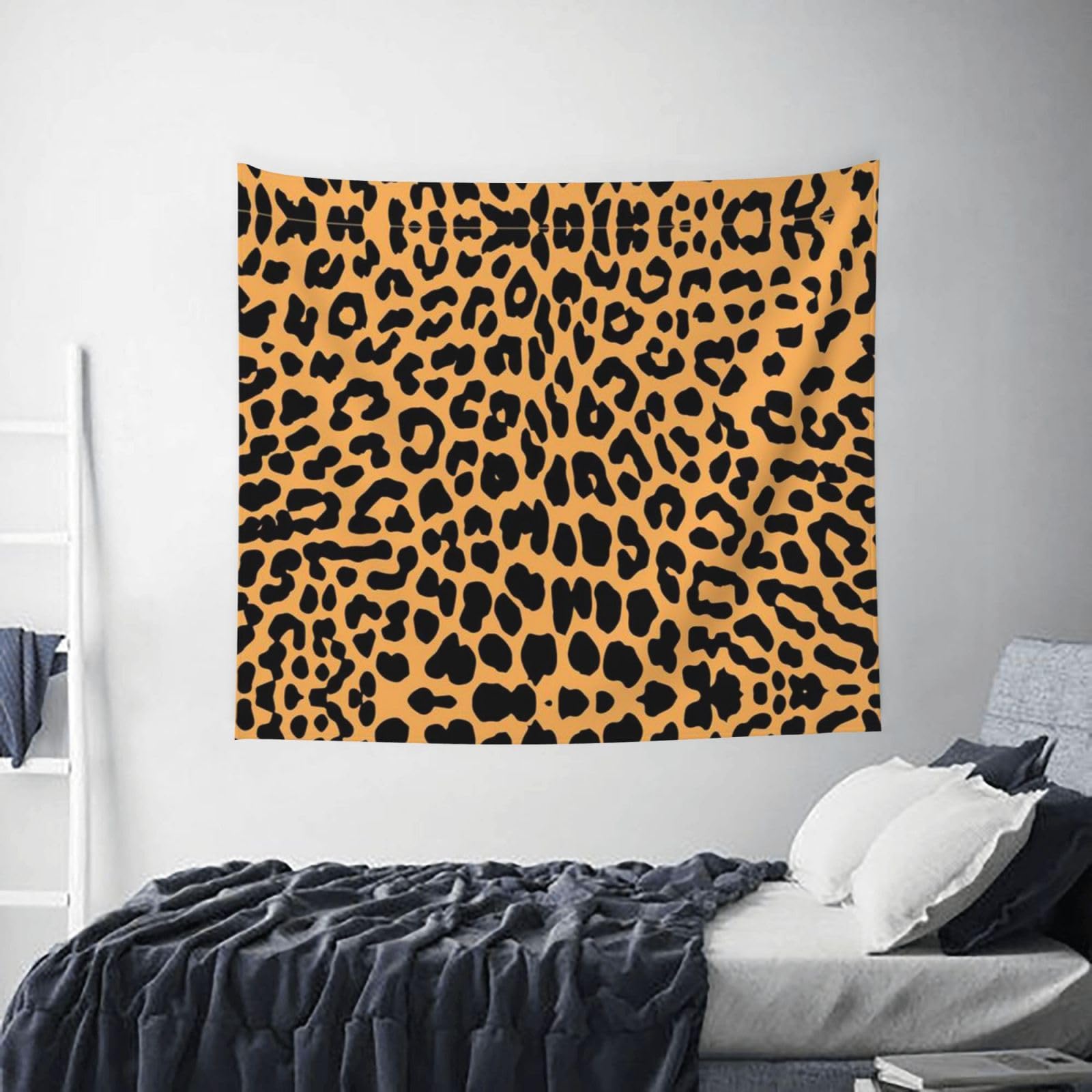 Tapisserie Léopard Des Neiges 152,4 X 101,6 Cm - Décoration Murale Esthétique