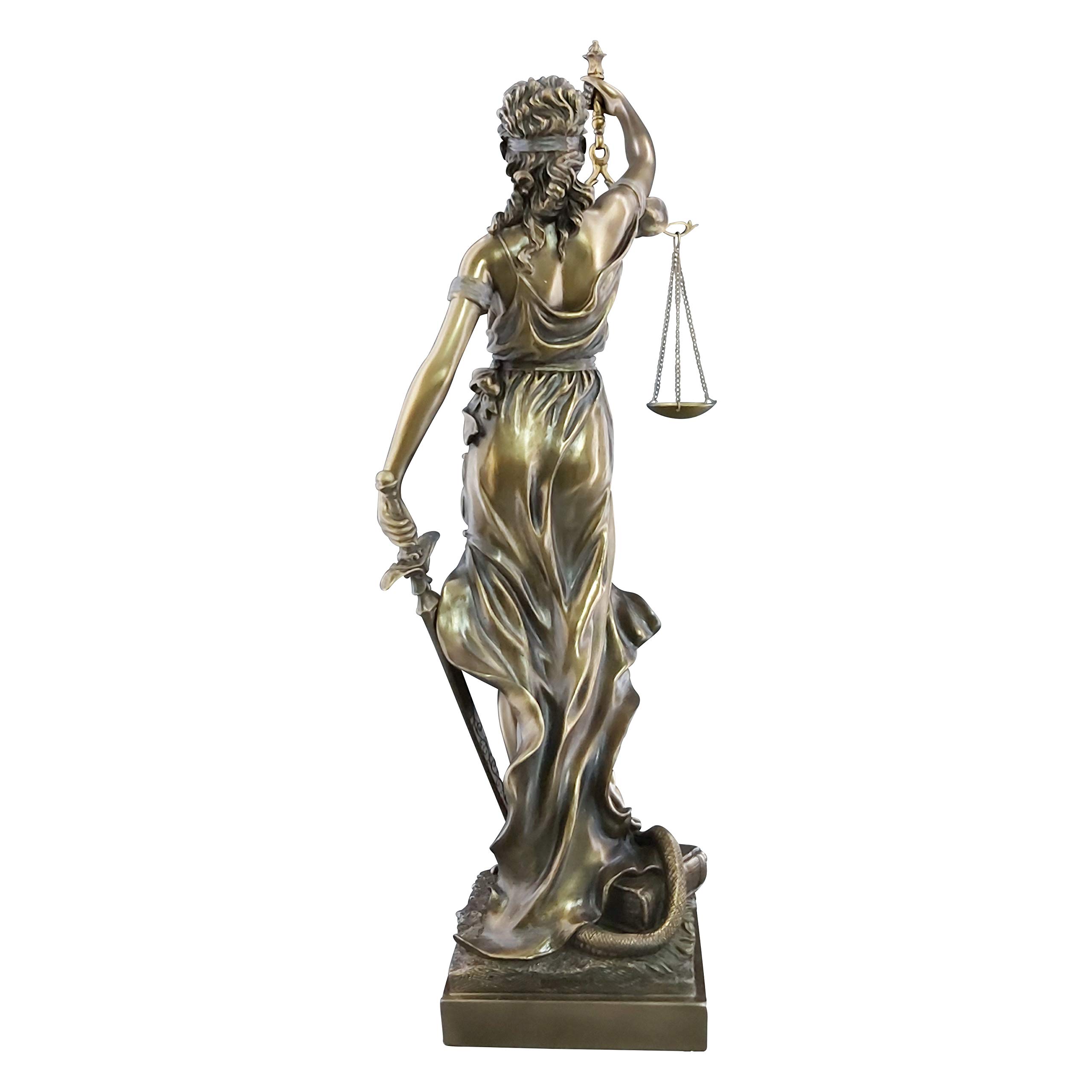 Veronese Diosa Griega Antigua Themis/Blind Lady Justice (Estatua Decorativa de Bronce/Resina/Escultura 50cm / 19.68in)