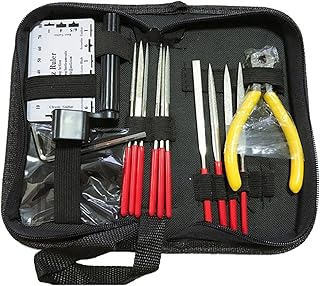 JINGFENG 15Pcs Guitar Care Tool Repair Maintenance Tech Kit Set Guitar Fret Repairing Tools