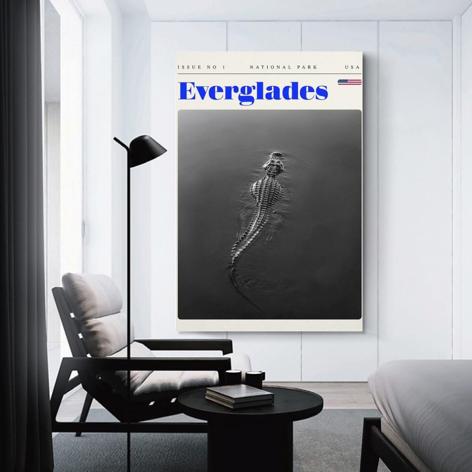 Junmoney Hanging Wall Art Everglades Travel Art, 24x36inch(60x90cm), for Contemporary Homes, Apartments Or Offices, Stylish Wall Art for Fresh Spaces