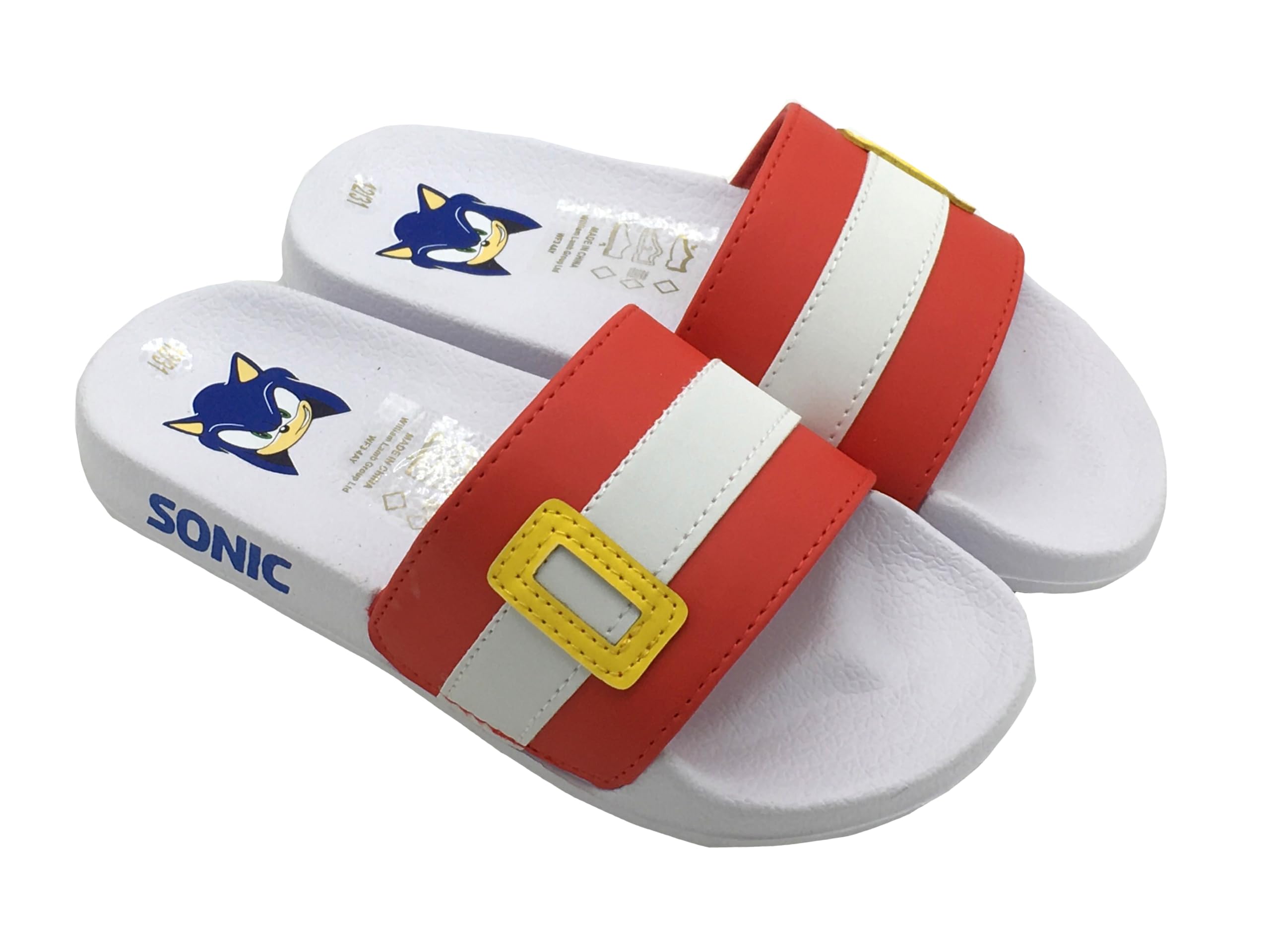 Sonic The Hedgehog Tongs de piscine pour garcons ou filles, Sandales pour enfants, Pantoufles de Plage, bleu, Taille 28-36 EU