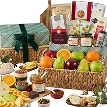 سلة فواكه فاخرة من GourmetGiftBaskets.com - سلال هدايا فواكه مميزة - هدايا طعام مميزة - أعياد الميلاد، الكريسماس، التعاطف، الرجال، النساء، العائلة