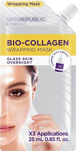 Skin Republic Bio-Collagen Overnight Wrapping Mask | Made in Korea | Glass Skin Finish | Wrapping Technology | Dermatologist Tested