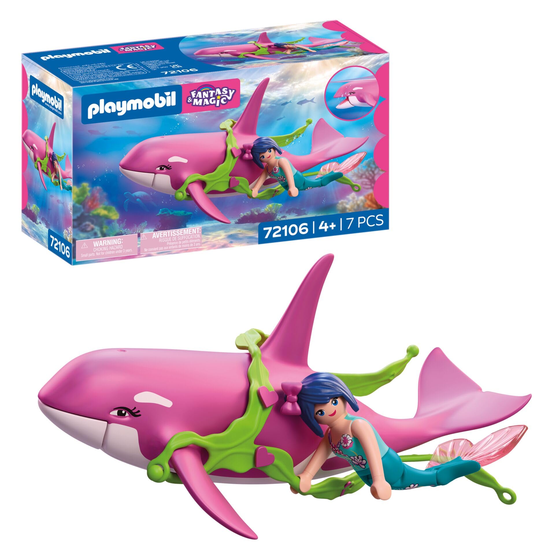 Amazon.com: Playmobil Orca with Mermaid : Toys & Games