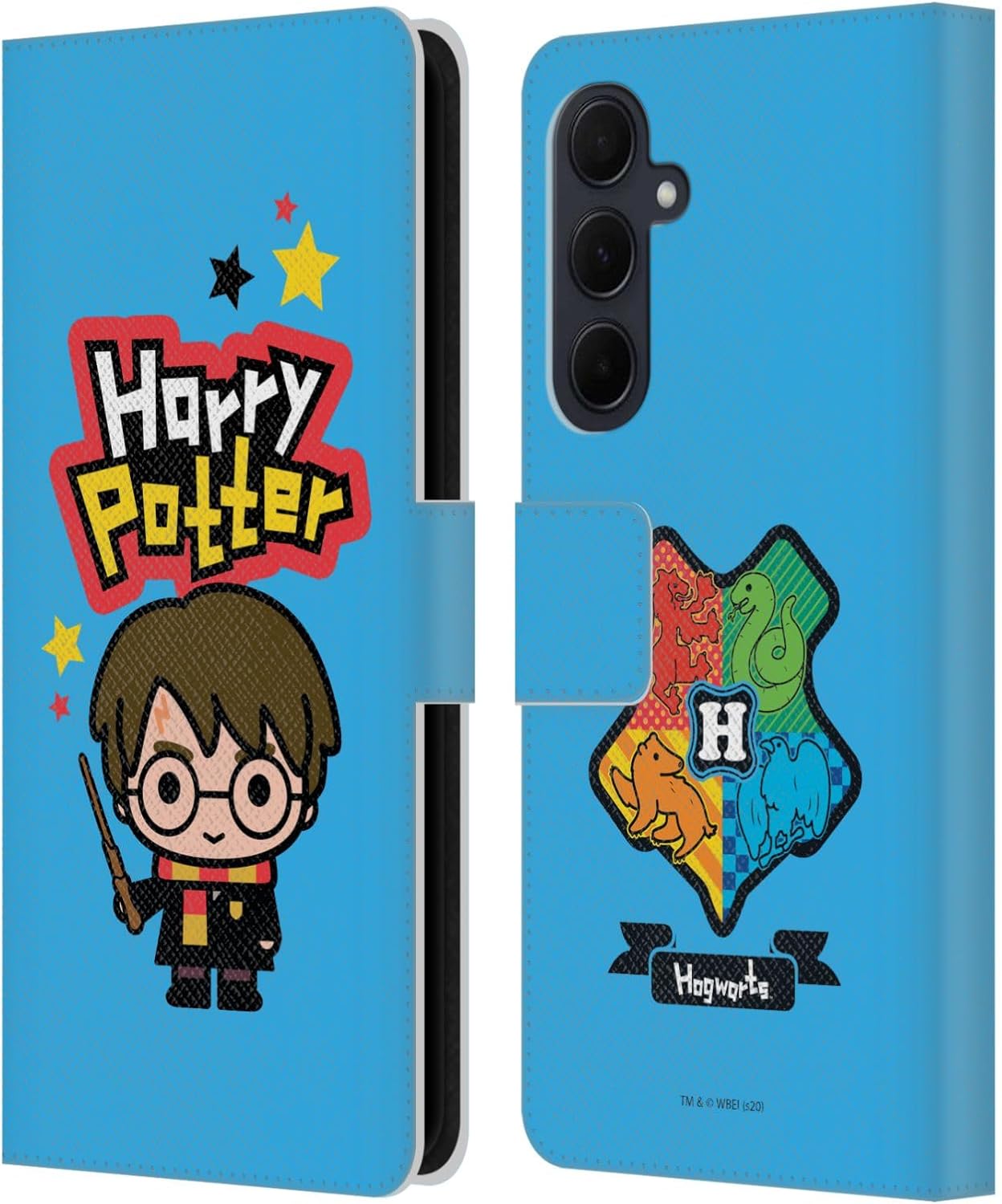 Head Case Designs Officially Licensed Harry Potter The Boy Who Lived Deathly Hallows XXVIII Leather Wallet Case Compatible with Samsung Galaxy A35 5G