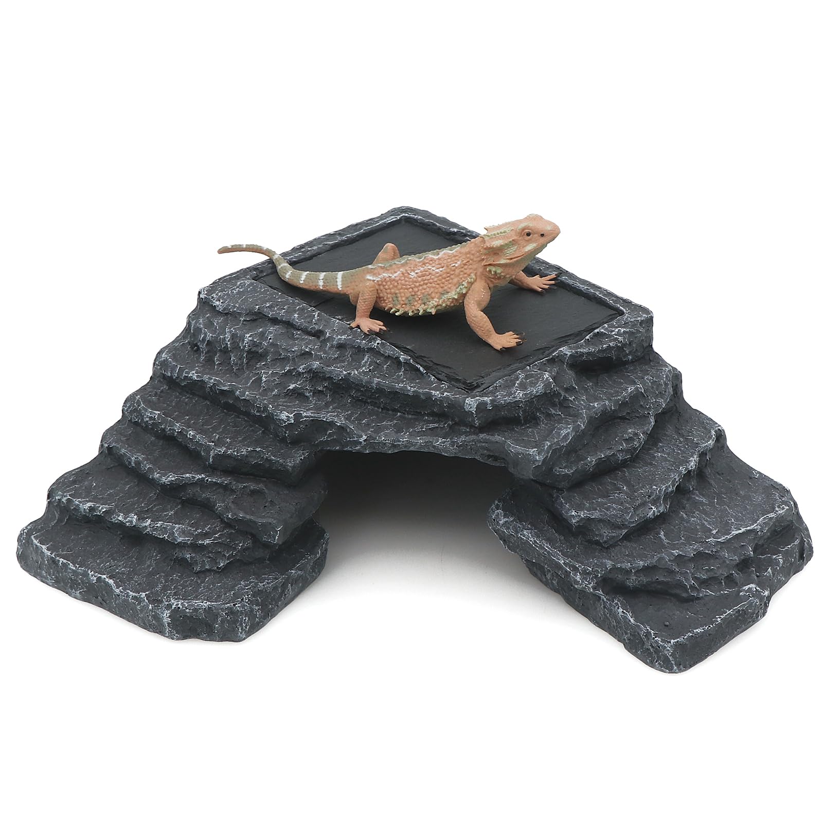 AQUA KT Reptile Turtle Basking Platform Rock with Climbing Ramp Ledge