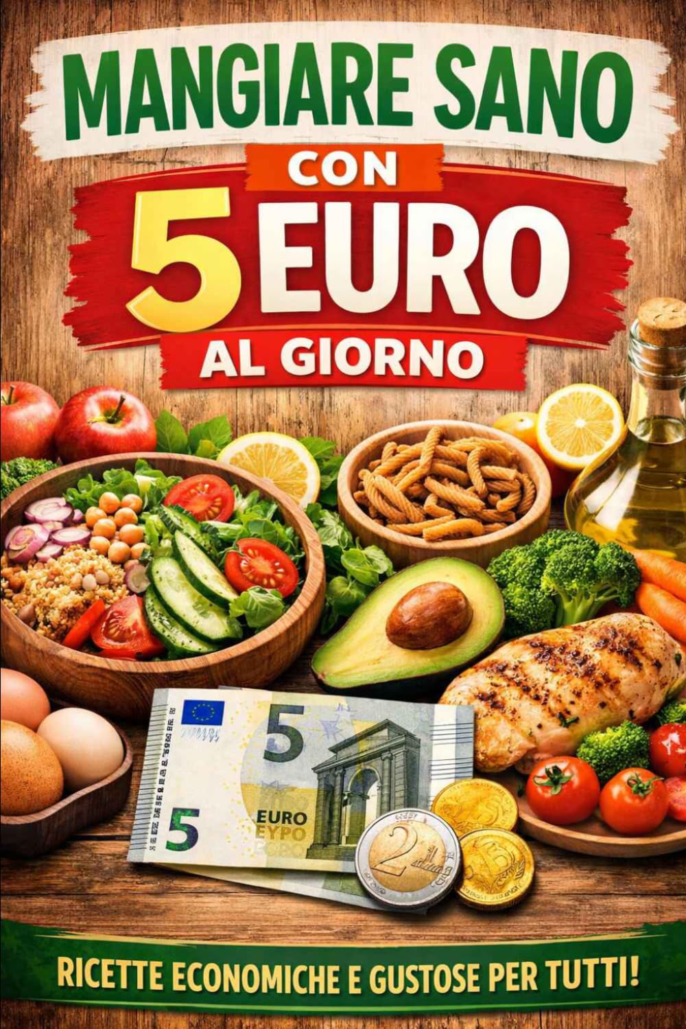MANGIARE SANO CON 5 EURO AL GIORNO: RICETTE ECONOMICHE E GUSTOSE PER TUTTI