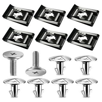 14PCS Engine Splash Shield/Skid Plate Screws, Bolts & Clips for Honda Accord 2014-2020, CRV 2017-2020, Civic 2017-2020, Acura ILX & RLX, Lower Engine Cover/Undercarriage Fasteners