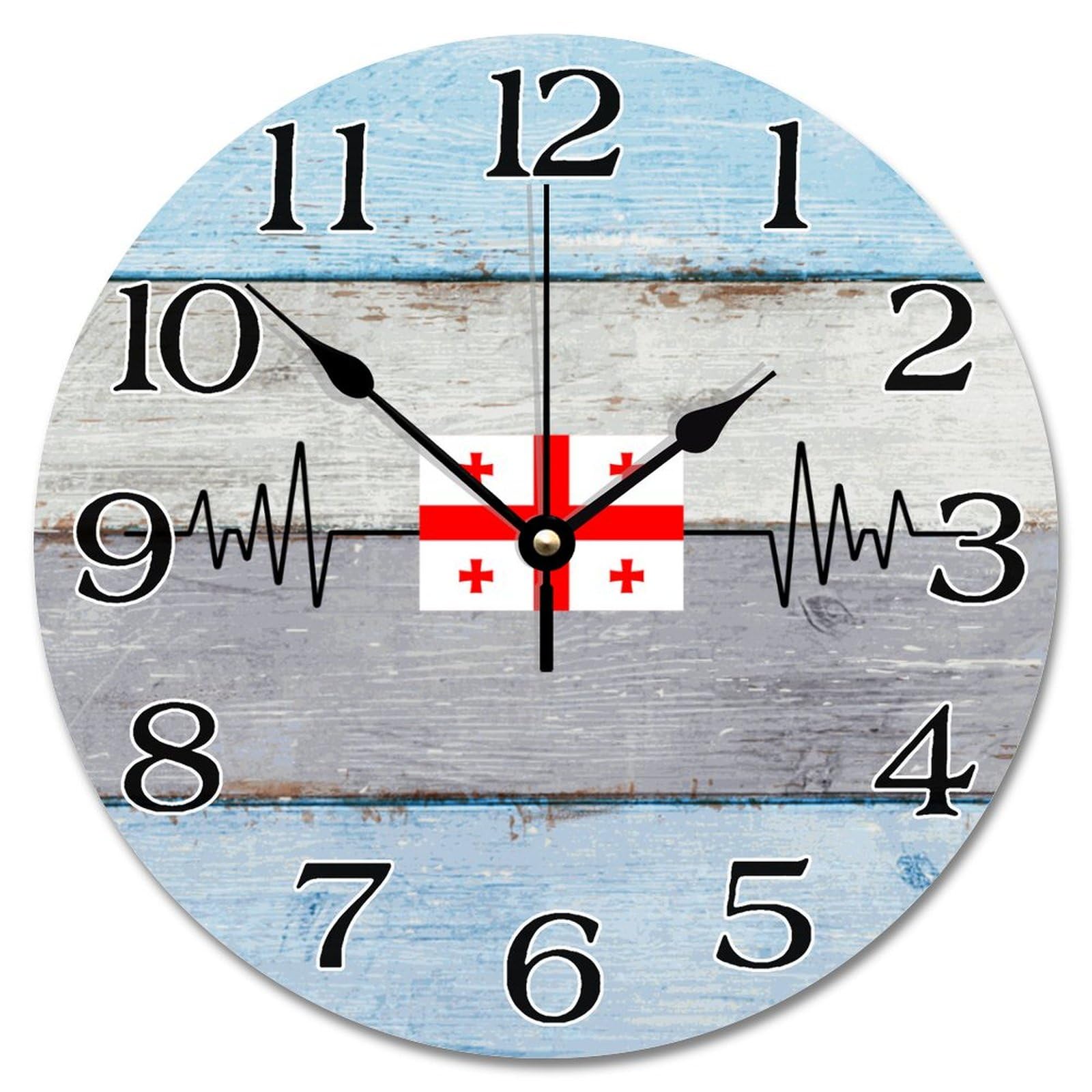 Horloge murale Géorgie silencieuse pour stopper le bruit
