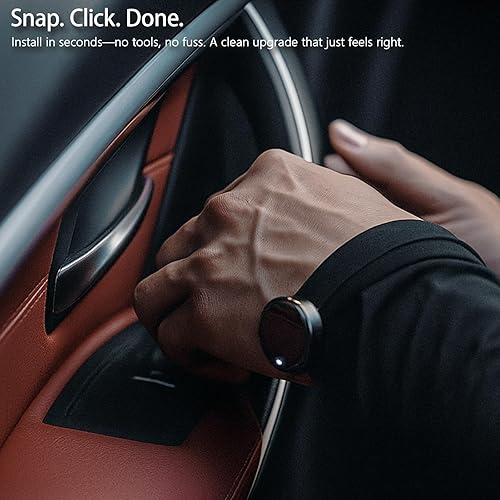 Miniatura 4 de Cubiertas de manija de puerta de gamuza para BMW F30 F32 F80 F82 (2012-2019), mejora interior suave al tacto, ribete de gamuza de microfibra premium