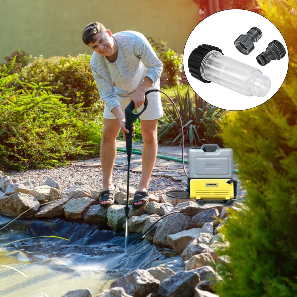 Filtro Acqua Per Tubo Giardino - 2 Pezzi 3/4", Con 4 Inserti E 5 Adattatori, Per - Foto 3