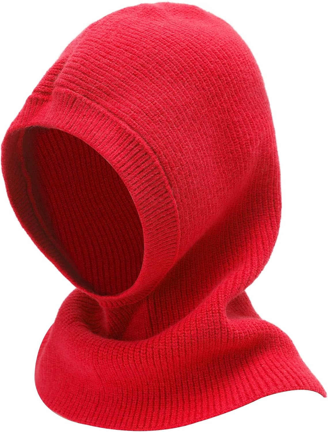 ZLYC Winter Knitted Winter Hat Windproof Hooded Scarf Balaclava Beanie Hat for Women